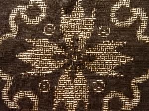 アンティーク　華紋織り出し本場泥大島紬着物